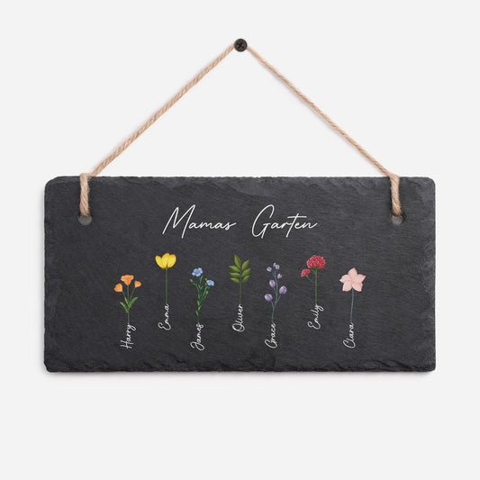 0065AGE1 omas garten personalisiertes geschenk garten  uv druck schiefer gartenschild omamama 0065ae6p5a