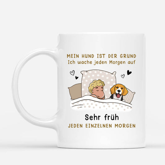 0094M010CGE1 individuelle Tasse aufmerksamkeiten hunde hundeliebhaber schlafshirt