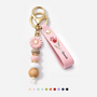0284MGE1 name _ handabdruck personalisiertes geschenk garten  uv druck daisy schlusselanhanger perlen mamaoma 0284mjsh8a