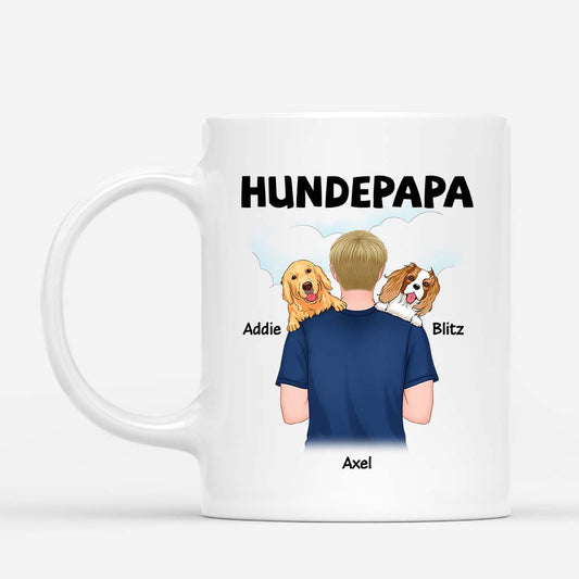 0834MGE1 Personalisierte Geschenke Tasse Hunde Hundebesitzer Hundepapa