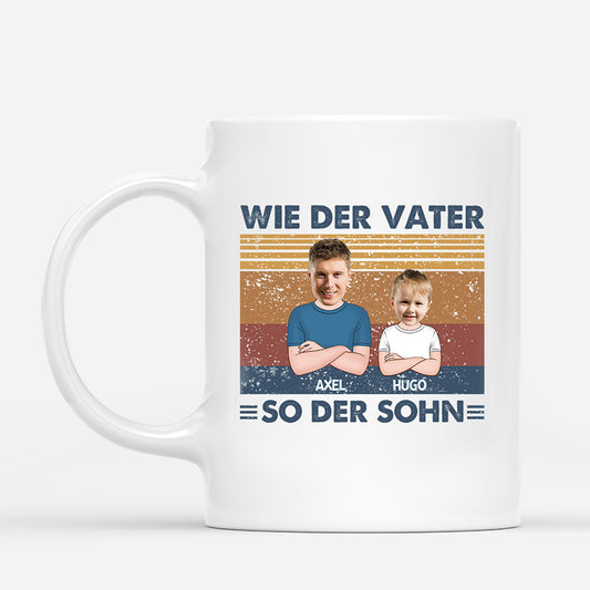 0837MGE1 Personalisierte Geschenke Tasse Kinder Papa Opa