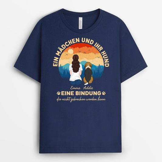 0939AGE1 Personalisierte Geschenke T Shirt Hunde Hundepapa Hundeliebhaber Hundebesitzer