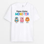 0948AGE2 Personalisierte Geschenke T shirt Monster Papa Opa