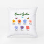 0971PGE2 Personalisierte Geschenke Kissen Kinder Enkelkinder Garten Blumen Mama Oma