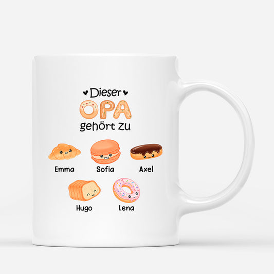 0992MGE1 Personalisierte Geschenke T Shirt Kinder Enkelkinder Papa Opa