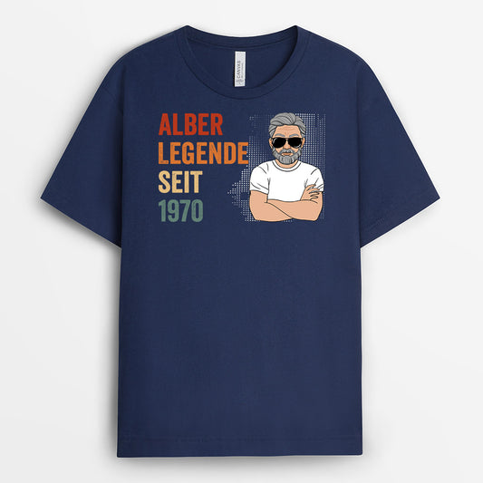 1040AGE2 Personalisierte Geschenke T Shirt Legende Papa Opa