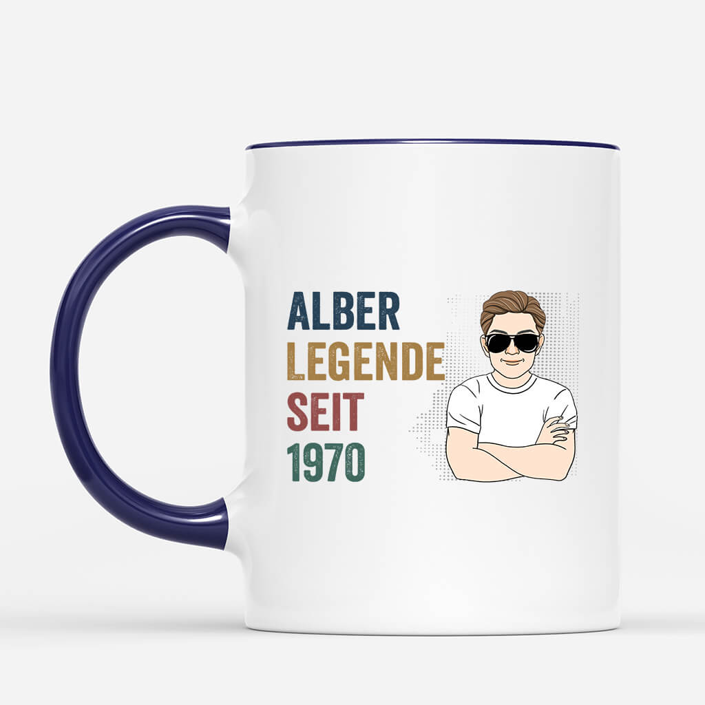 1040MGE2 Personalisierte Geschenke Tasse Legende Papa Opa