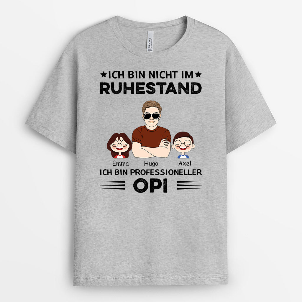 1057AGE2 Personalisierte Geschenke T Shirts Opa Papa