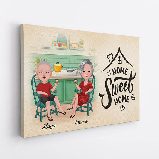 1077CGE2 Personalisierte Geschenke Fussmatte Herzen Paare