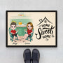 1077DGE1 Personalisierte Geschenke Fussmatte Herzen Paare