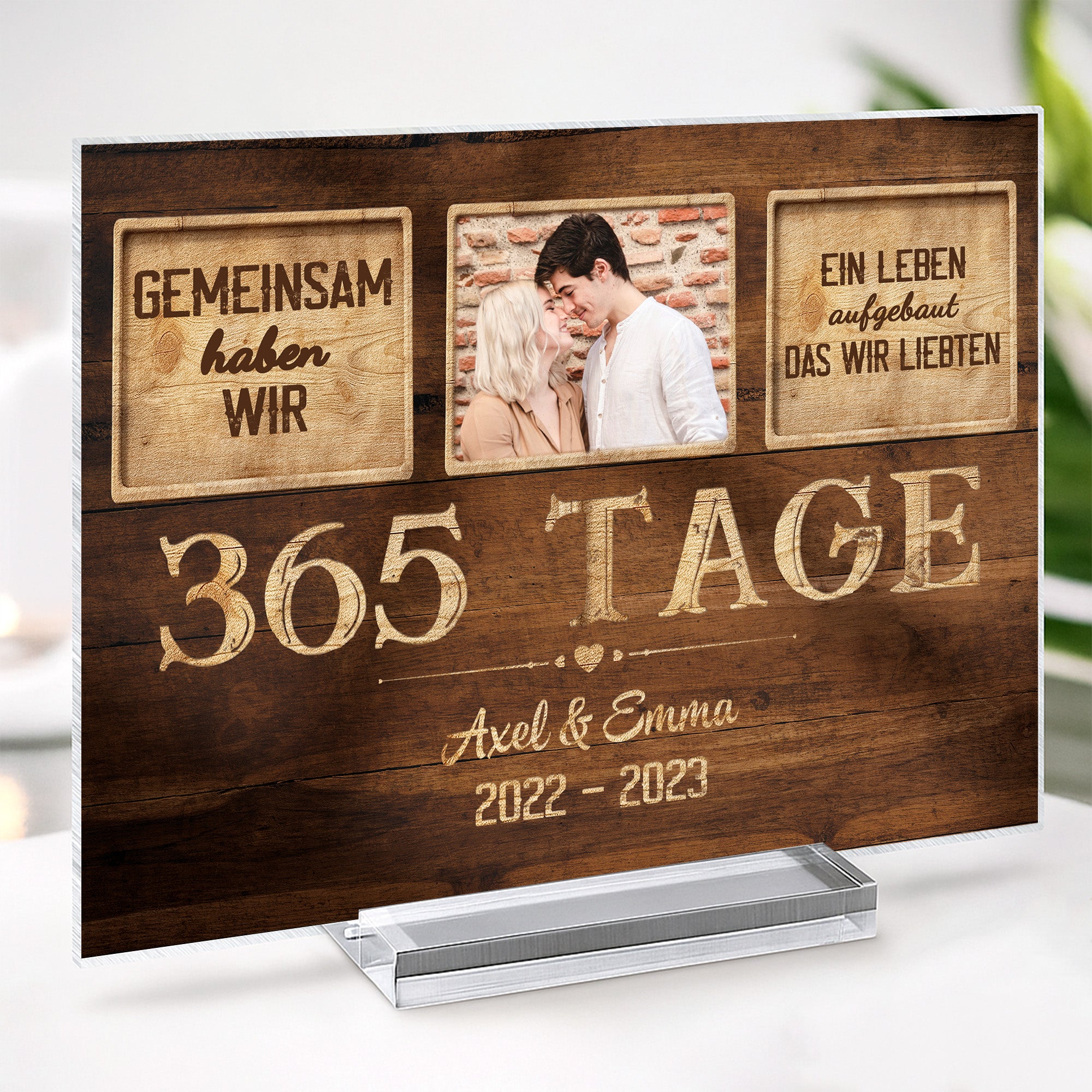 1131RGE2 50 jahre verheiratet spruch personalisierte acryl plakette mit foto paar zum jahrestag 1131R6M5G_496a0975 5620 4c57 9633 3f48b2c2fe38
