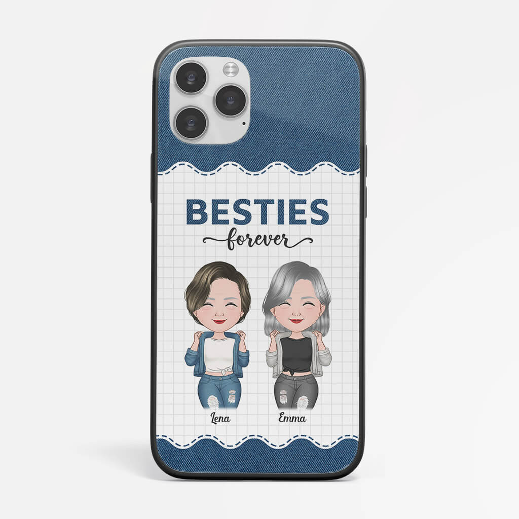 1189FGE2 Personalisierte Geschenke Handyhulle Beste Freunde Besties