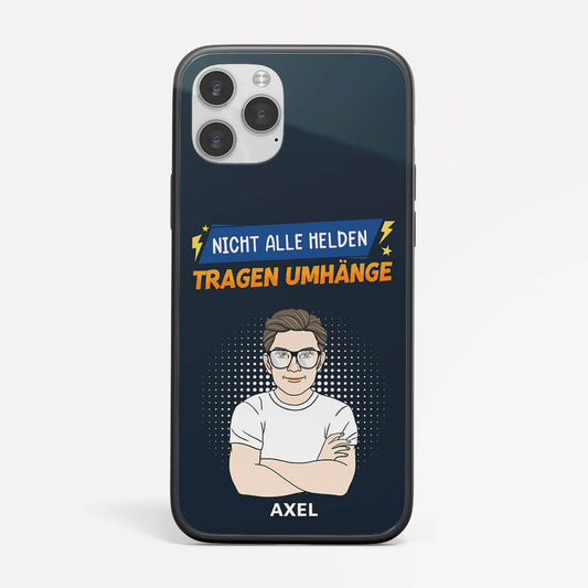 1190FGE2 Personalisierte Geschenke Handyhulle Held Papa