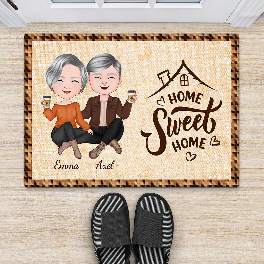 1212DGE2 Personalisierte Geschenke Fussmatte Zu Hause Paar Herbst