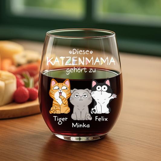 1295IGE2 dieser katzenpapa gehort zu _personalisiertes weinglas ohne stiel katzen 1295I8N8D
