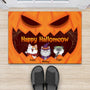 1325DGE2 personalisierte happy halloween kurbis katzen fussmatte
