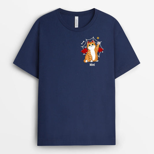 1347AGE1 personalisiertes teufel hund halloween t shirt