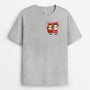 1378AGE2 personalisierter paar mit herz weihnachten tshirt