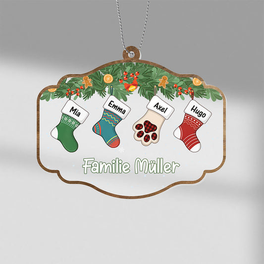 1414OGE1 personalisiertes die familie zu weihnachten ornament