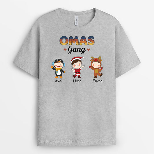 1457AGE2 personalisiertes mamas bande zu weihnachten t shirt