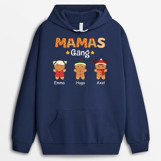 1460HGE2 papas mamas gang lebkuchenmann mama papa hoodie personalisiert weihnachten 1460H2L7B