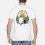 1510AGE2 personalisiertes hundepapa hundemama im wald ruckenseiten t shirt