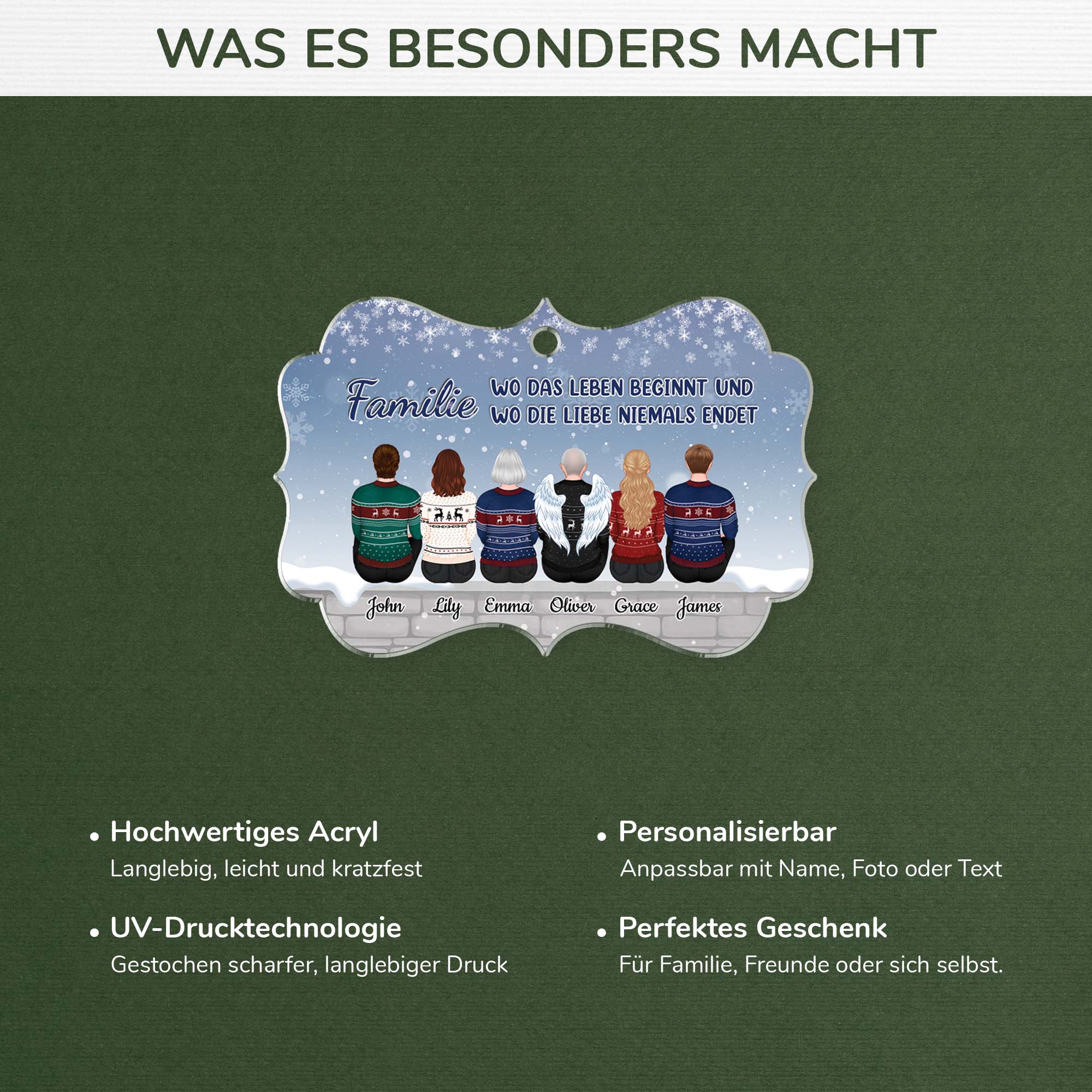 1521OGE4 personalisiertes das beste geschenk war einander ornament