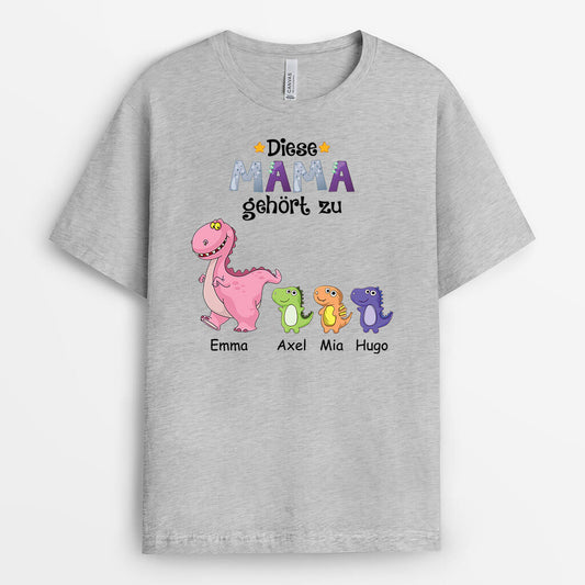 1539AGE1 personalisiertes diese mama oma gehort zu mit dinosaurier t shirt