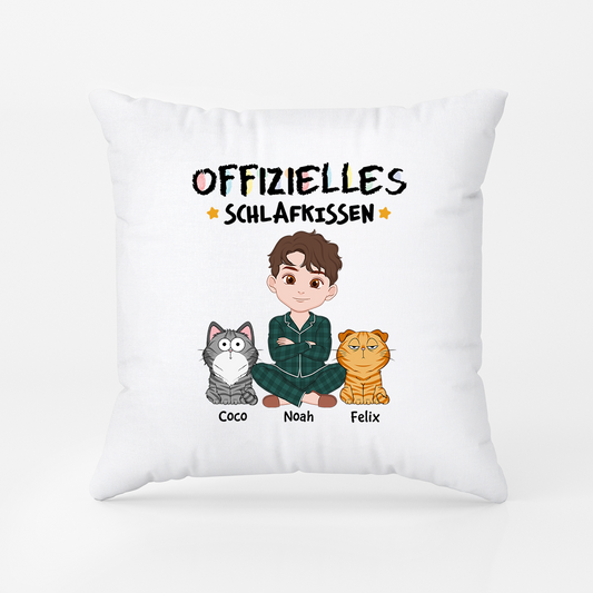 1556PGE2 offizielles schlaf kissen cartoon personalisierte kissen mit namen_ katze 1556P3H8D