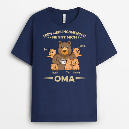 1639AGE1 personalisiertes meine lieblingsmenschen nennen mich oma t shirt