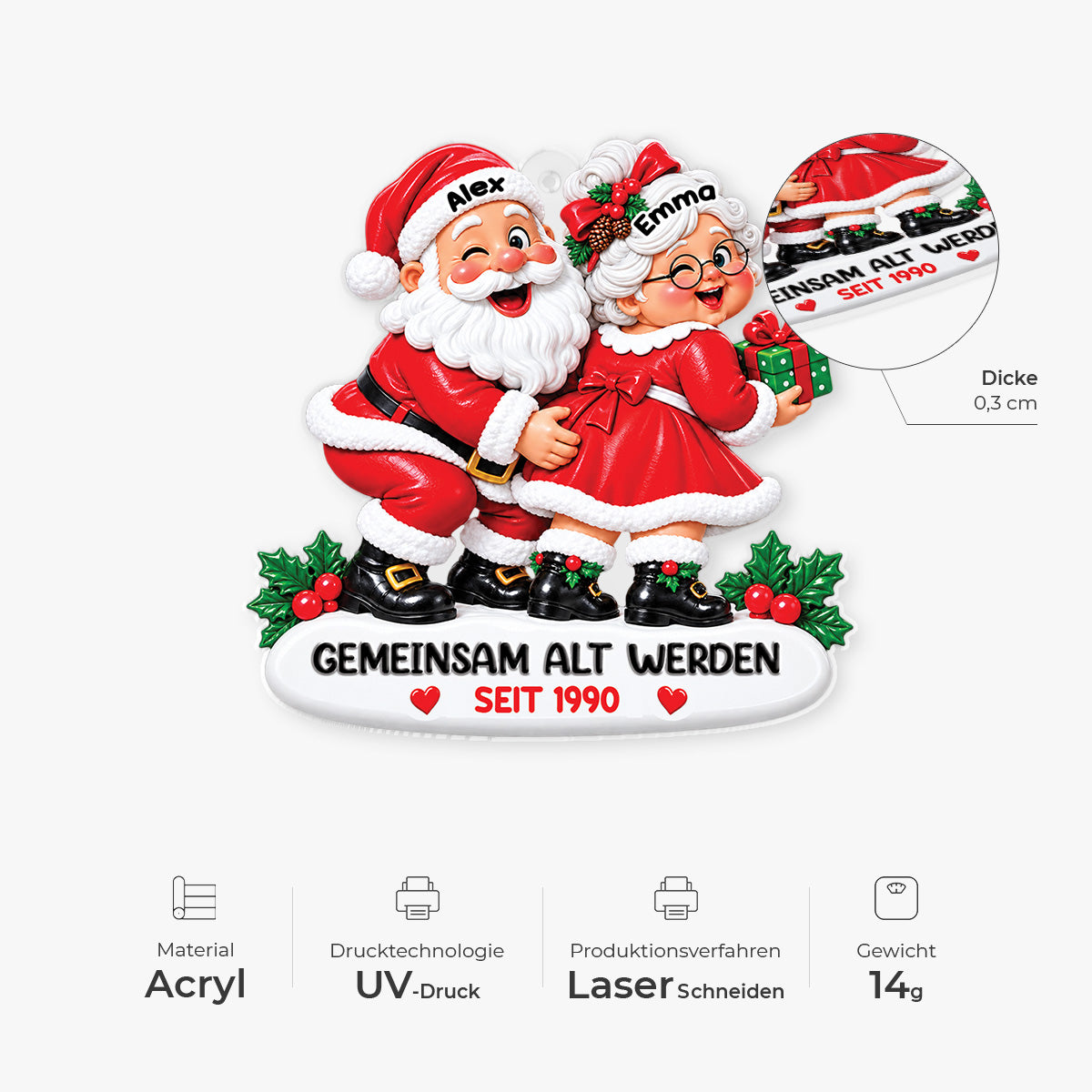 17069O8 ProAcrylicOrnament CouGE RnDNone IdeTNgo NicDTNew