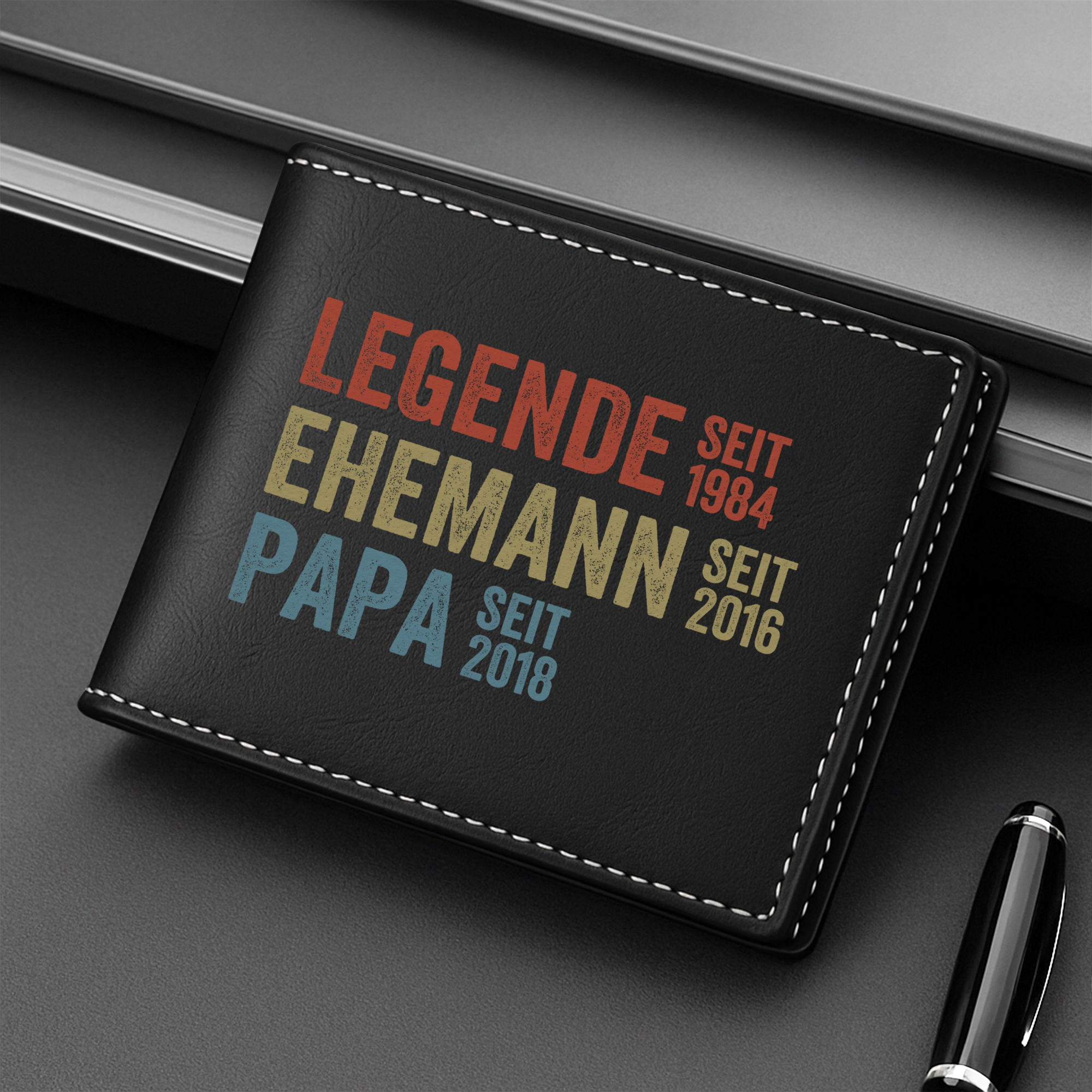 1732JGE2 die legende opa seit geldborse herren personalisiert_ 1732J