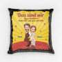 1820PGE1 personalisiertes das sind wir pailletten kissen