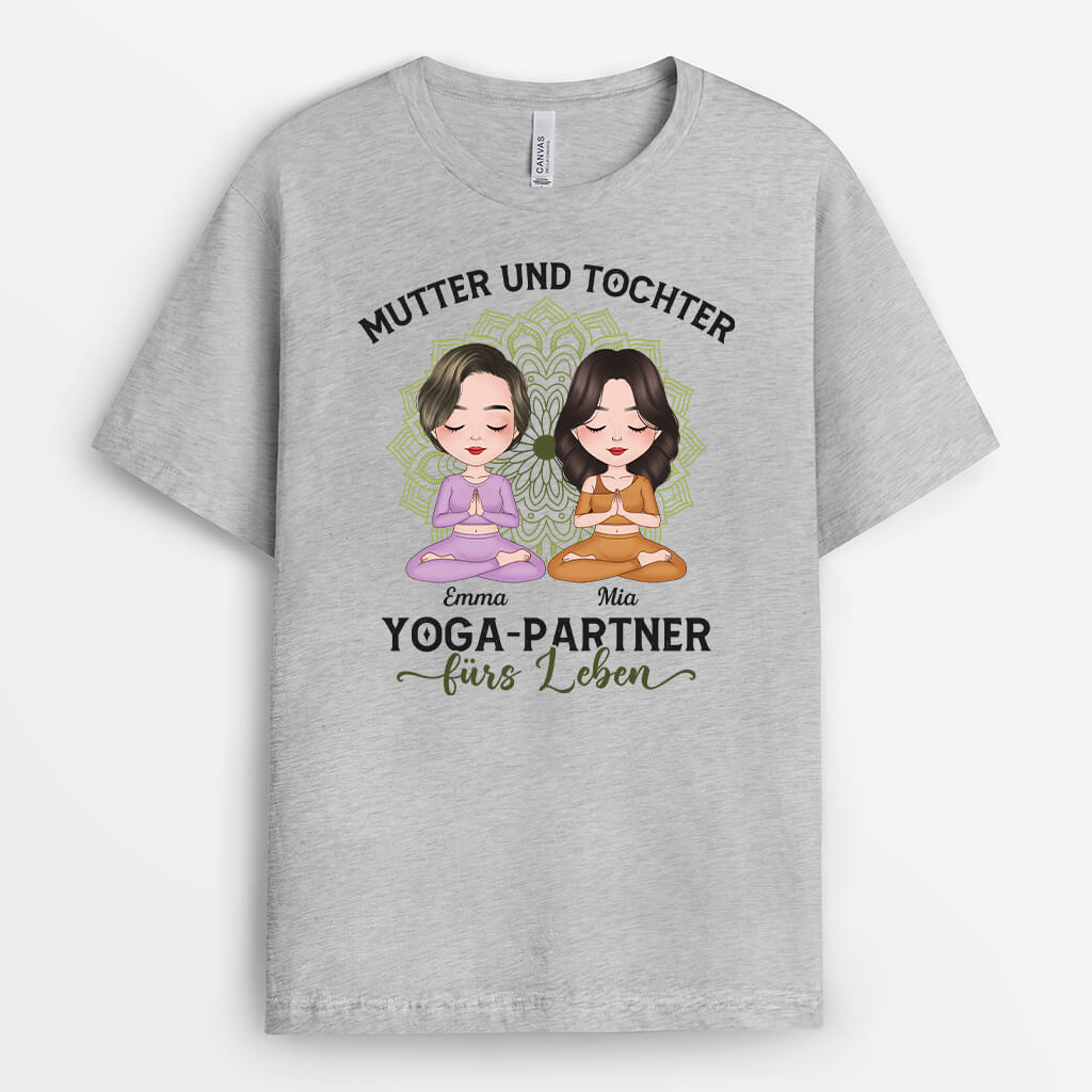 1881AGE2 personalisiertes yoga partner furs leben t shirt