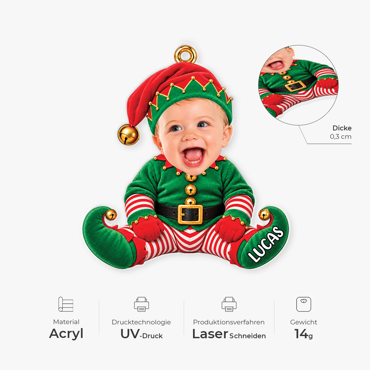 18880OT ProAcrylicOrnament CouGE RnDNone IdeTPham NicDTNew