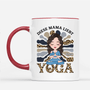 1889MGE2 personalisierte diese mutter liebt yoga tasse
