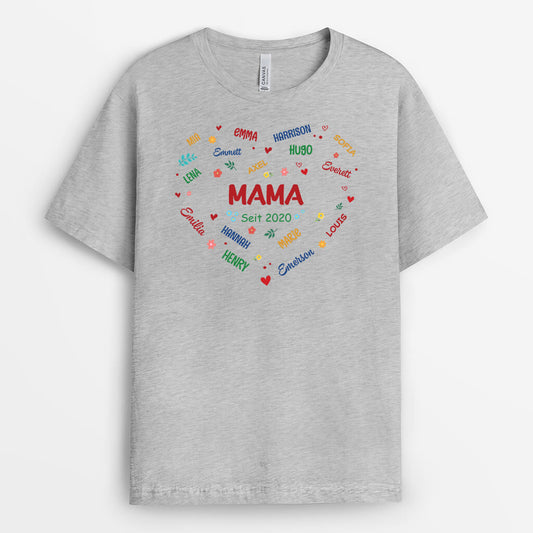 1912AGE2 personalisiertes liebe grossmutter oma t shirt