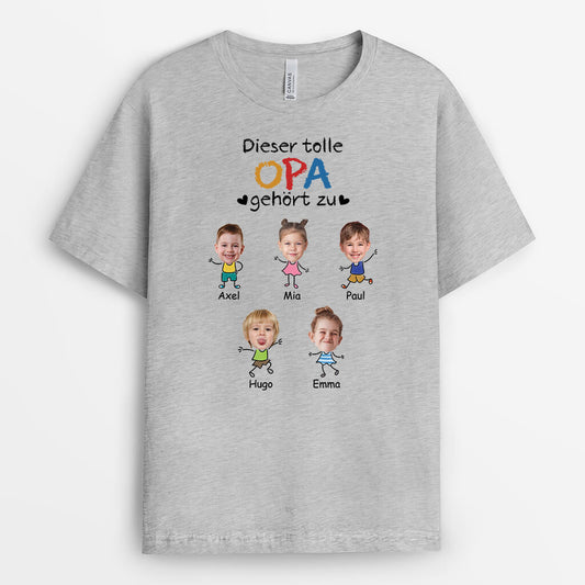1913AGE1 personalisiertes diese opa gehort zu t shirt