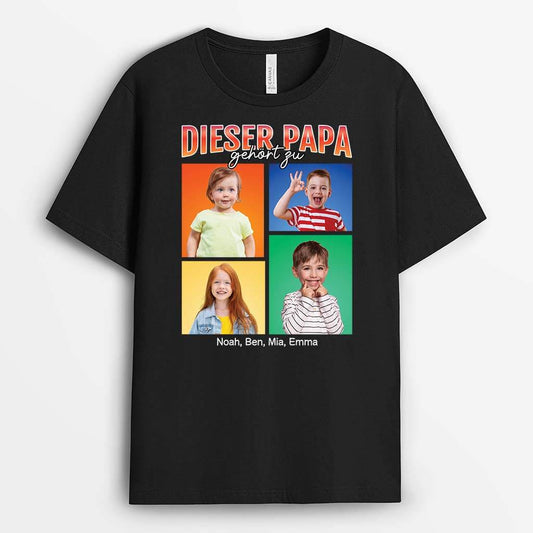 1940AGE1 personalisiertes der beste papa gehort zu t shirt