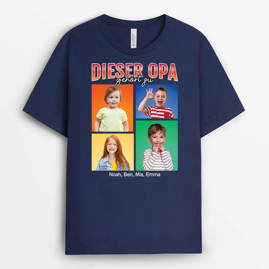 1940AGE2 personalisiertes der beste papa gehort zu t shirt