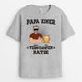 1993AGE1 personalisiertes papa einer verwohnten katze t shirt