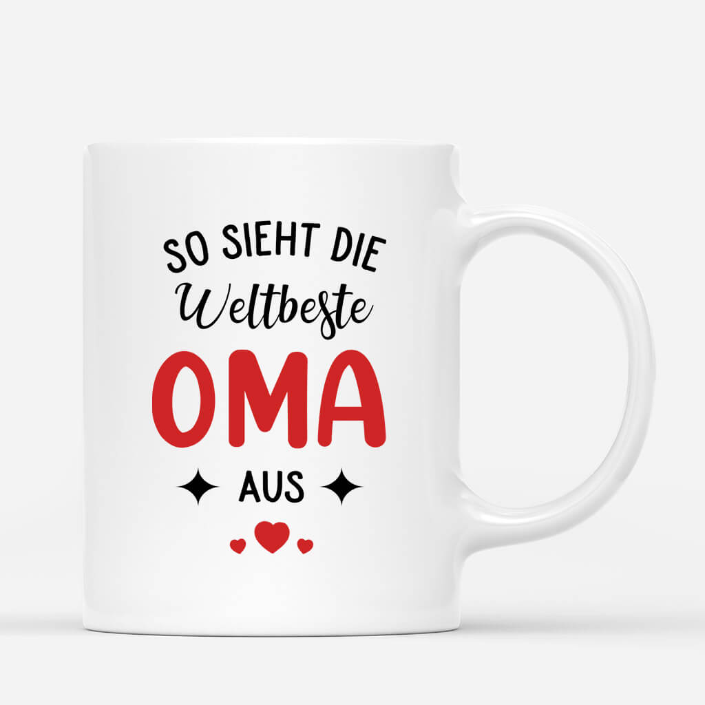 2000MGE4 personalisierte so sieht die beste mama aus tasse