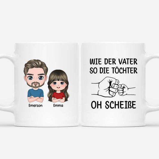 2008MGE1 personalisierte wie der vater so die tochter so ein scheiss tasse