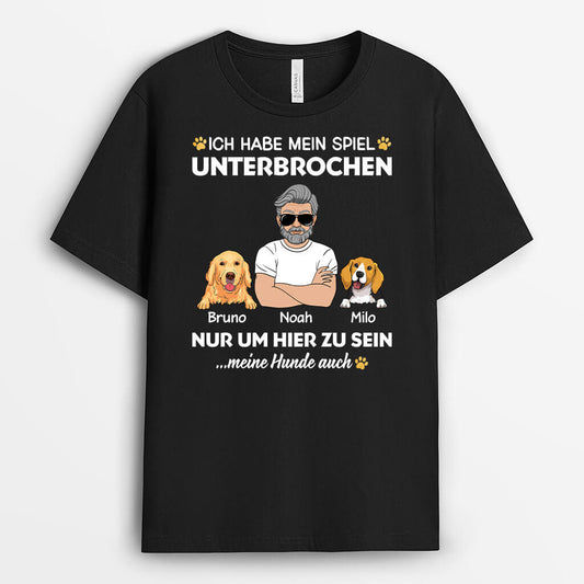 2009AGE1 personalisiertes ich habe mein spiel unterbrochen nur um hier zu sein t shirt_95e680df bb64 4092 9ffd d8cd775dd4be