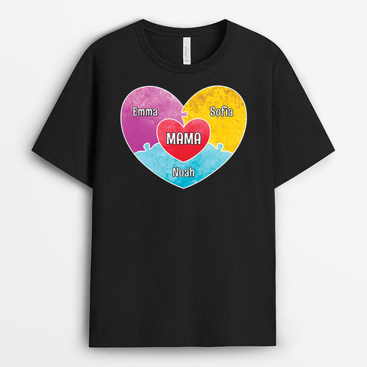 2016AGE1 personalisiertes mama kinder puzzle t shirt
