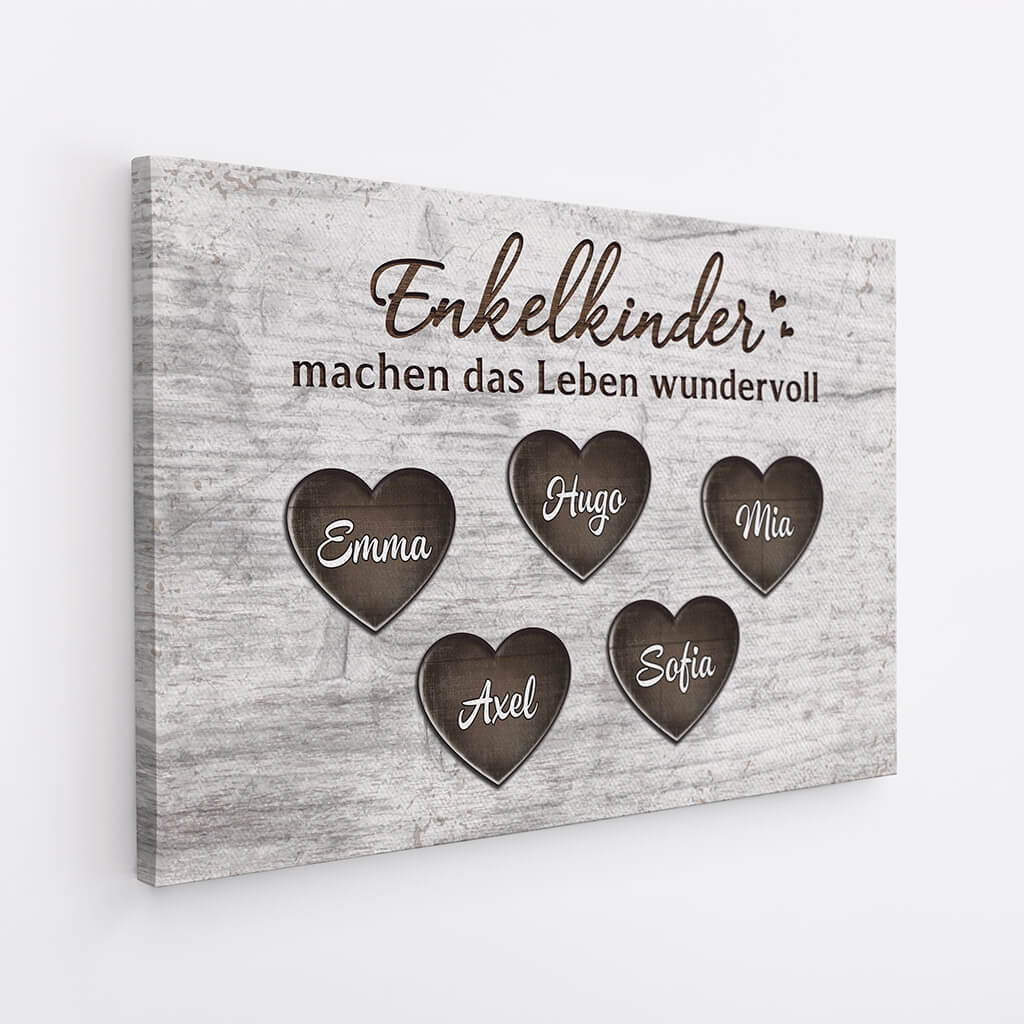 2017CGE2 personalisierte enkelkinder machen das leben wundervoll leinwand_5a6a56f9 3943 4cd0 a906 365acd565f68