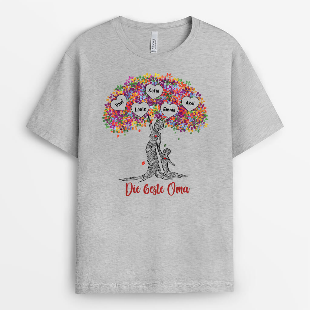 2025AGE2 personalisiertes die beste mama oma t shirt