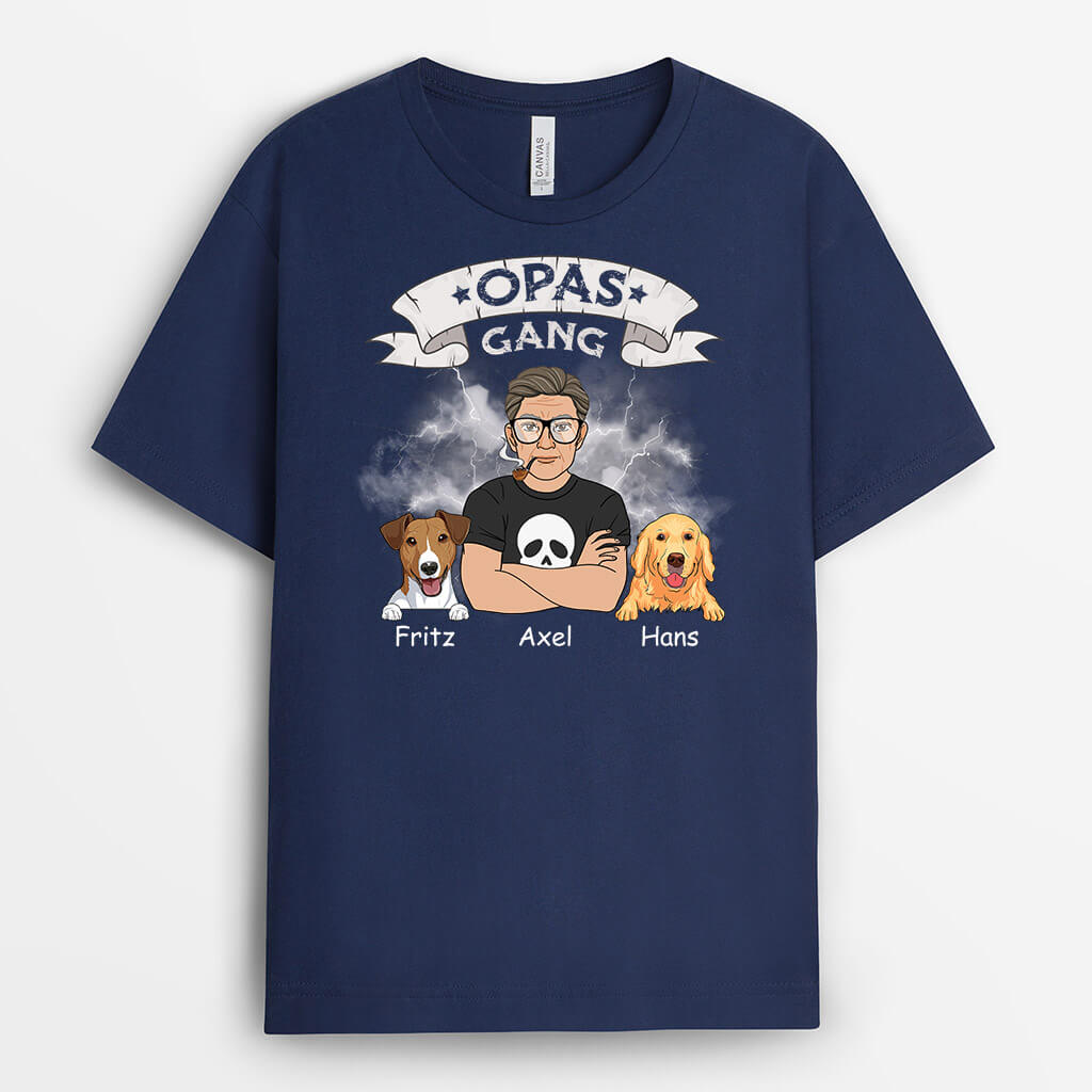 2037AGE2 personalisiertes papas bande t shirt