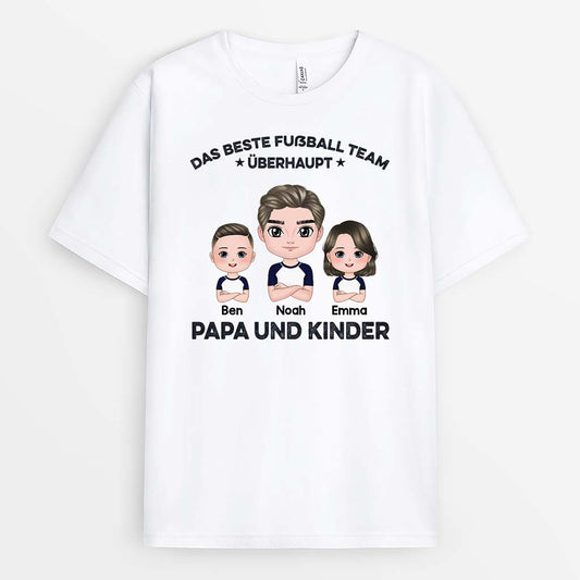 2064AGE1 personalisiertes papa und sohn das beste team uberhaupt t shirt 2064a3g8b