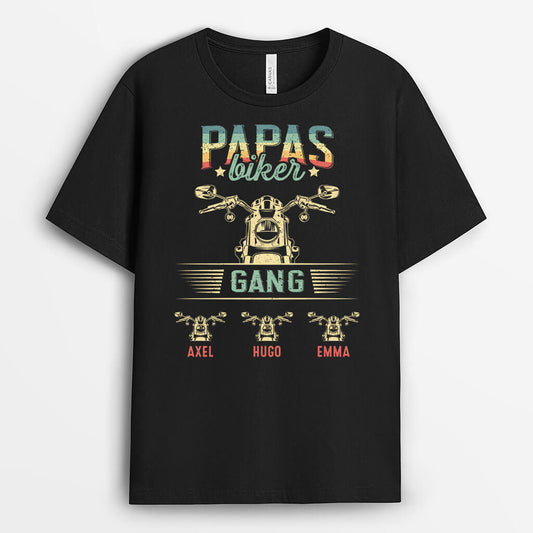 2099AGE1 personalisiertes papas opas biker gang t shirt